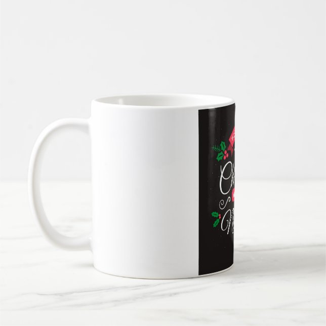 Caneca De Café Feliz Natal e Feliz ano novo (Esquerda)