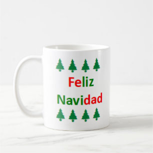 Caneca De Café Feliz Natal em espanhol