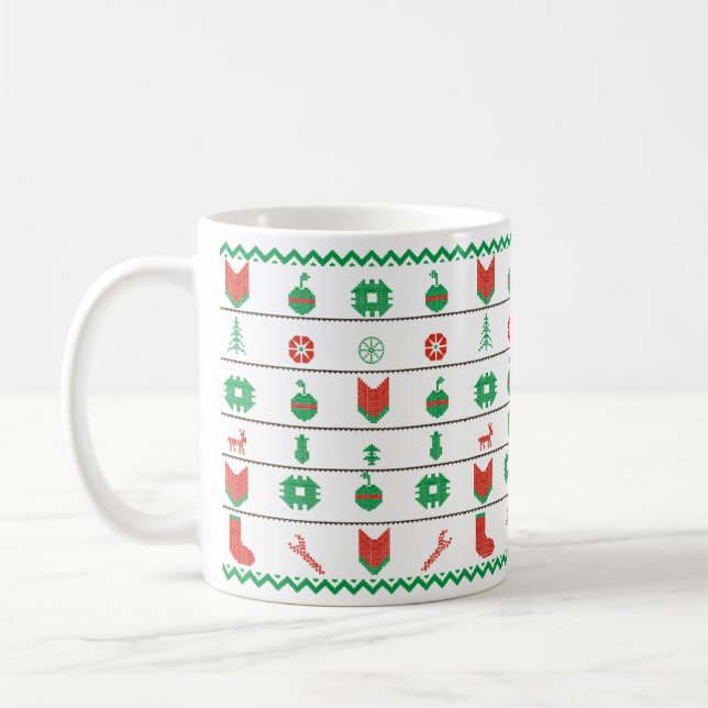 Caneca De Café Feliz Natal Feio (Esquerda)