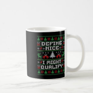 Caneca De Café Feliz Natal Feio Suéter - Define Nice