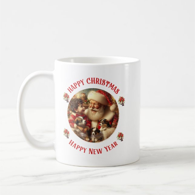 Caneca De Café Feliz Natal - Feliz ano novo (Esquerda)