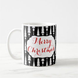 Caneca De Café Feliz Natal Férias das Árvores 2 Sided