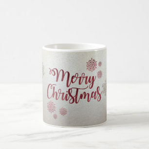 Caneca De Café Feliz Natal, Flocos de Neve
