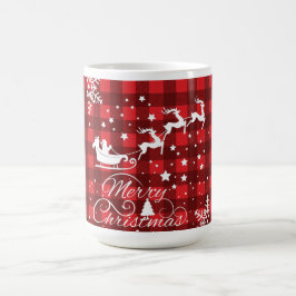 Caneca De Café Feliz Natal Flocos de Neve, Feliz ano novo