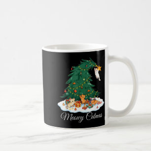 Caneca De Café Feliz Natal Gatinho Árvore de Natal Natalzao Papai