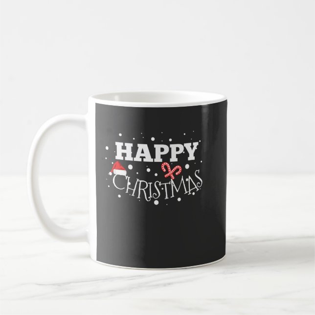 Caneca De Café Feliz Natal Gift Xmas (Esquerda)