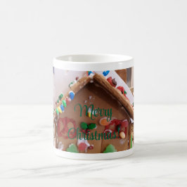Caneca De Café Feliz Natal Ginger Bread House Mug
