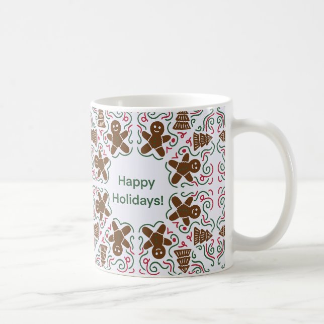 Caneca De Café Feliz Natal Gingerbird Mug (Direita)