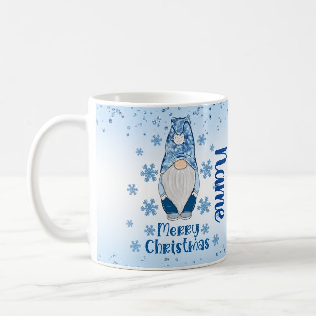 Caneca De Café Feliz Natal Gnome Holiday Café Tea Mug (Esquerda)