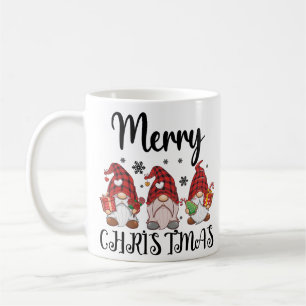 Caneca De Café Feliz Natal Gnomies Gnomos de Natal