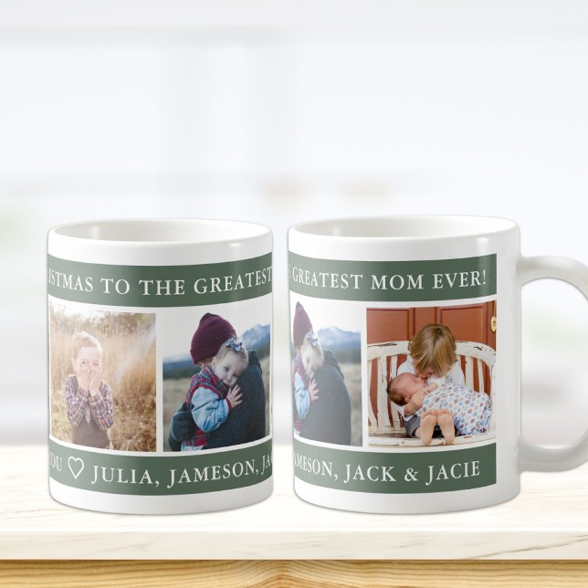Caneca De Café Feliz Natal - Grande Mãe Personalizada (Criador carregado)