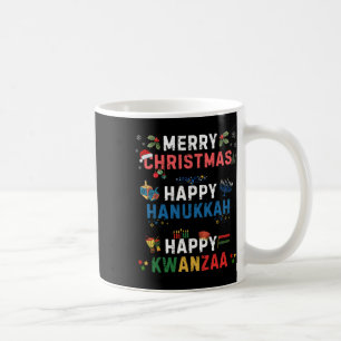 Caneca De Café Feliz Natal Hanukkah Feliz Kwanzaa 10