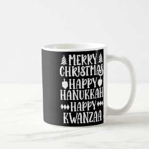Caneca De Café Feliz Natal Hanukkah Feliz Kwanzaa 13