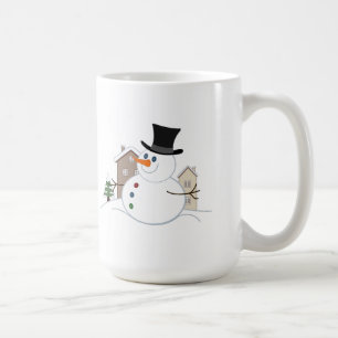 Caneca De Café Feliz Natal Ilustração de Neve