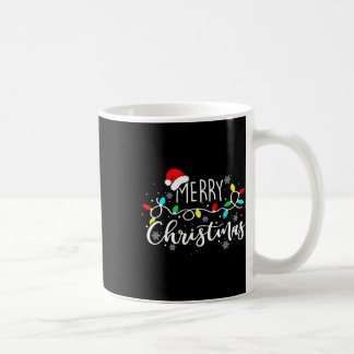 Caneca De Café Feliz Natal Luz Vermelha Santa Hat Família Xmas M