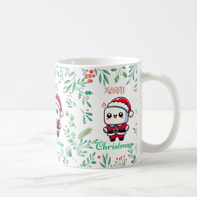Caneca De Café Feliz Natal Marshmallow Delight (Direita)