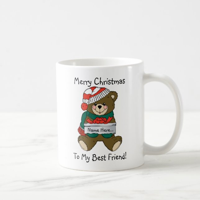Caneca De Café "Feliz Natal" Mug (Direita)