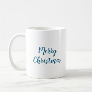 Caneca De Café Feliz Natal Oceano Azul