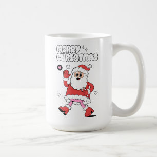 Caneca De Café Feliz Natal - Papais noeis de Groovy Strut