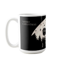 Feliz Natal Papais noeis Sleigh Reindeer Full Moon