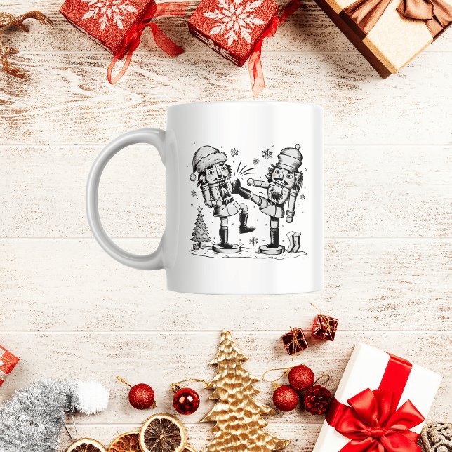 Caneca De Café Feliz Natal para malucos engraçados (Criador carregado)