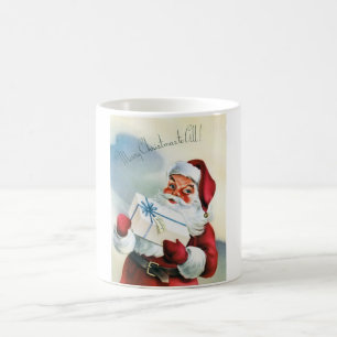 Caneca De Café Feliz Natal para Todos (Vintage Papai Noel)