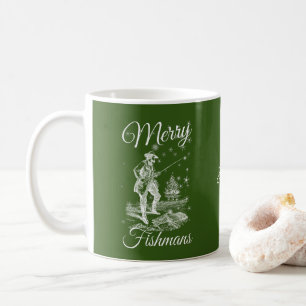 Caneca De Café Feliz Natal Personalizado Pescador Natal