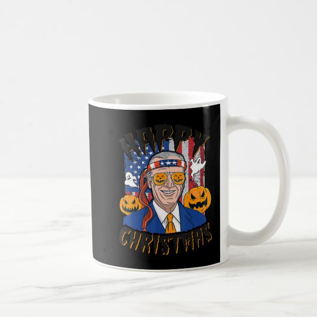 Caneca De Café Feliz Natal Piadas de Abóbora Pumpkin Boo Diversão (Direita)