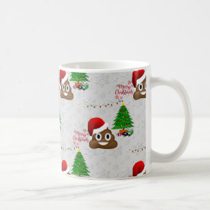 Caneca De Café feliz natal poo emoji
