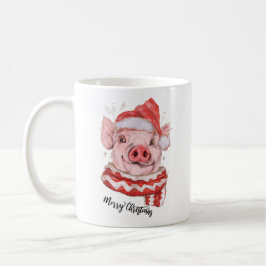 Caneca De Café Feliz Natal Porco Personalizado Coffee Mug