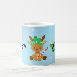 Caneca De Café Feliz Natal Prancer Reindeer