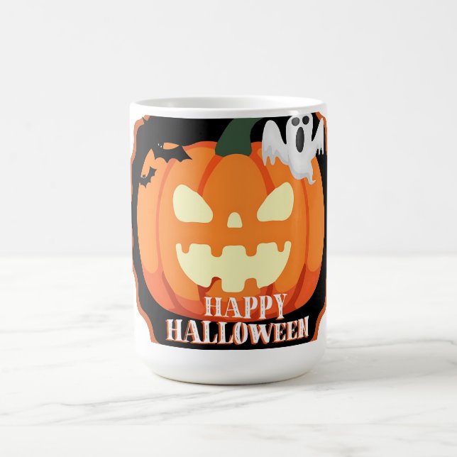 Caneca De Café Feliz Natal Pumpkin & Gats Orange T-Shirt (Centro)
