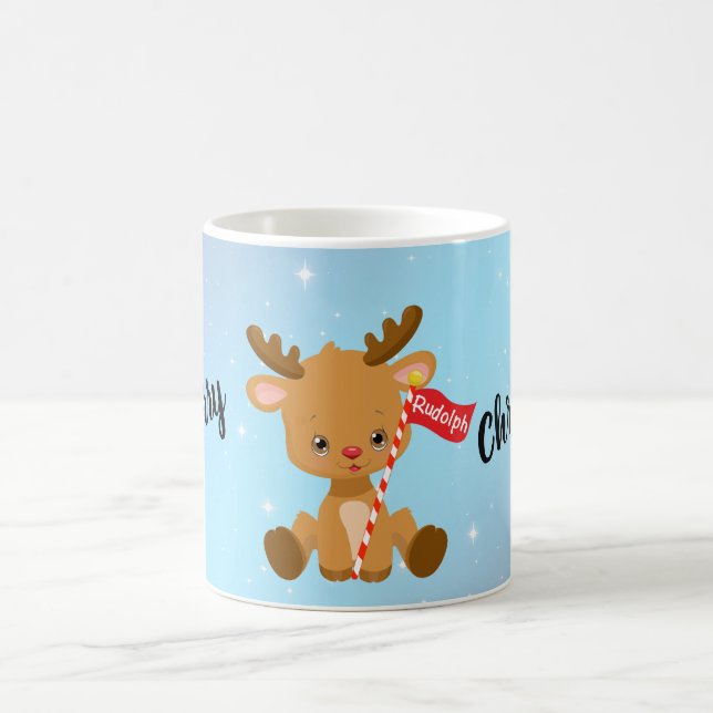 Caneca De Café Feliz Natal Renas Rudolph (Centro)
