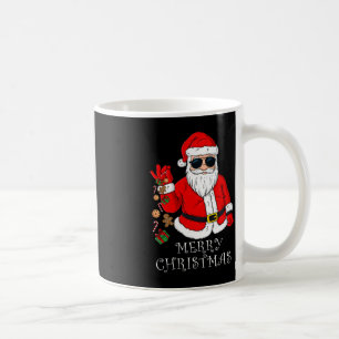 Caneca De Café Feliz Natal Santa Claus Divertido Família Pijama X
