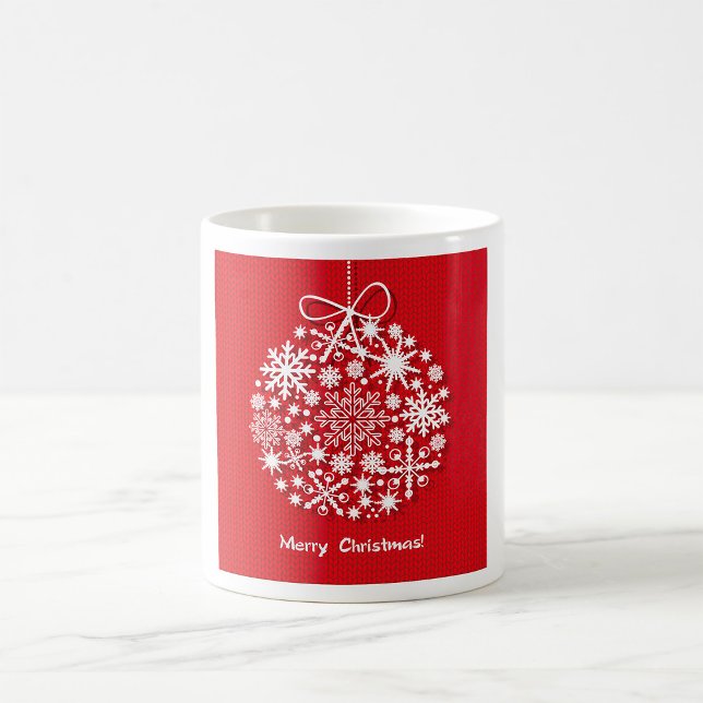 Caneca De Café Feliz Natal Snowflake Mug (Criador carregado)