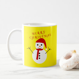 Caneca De Café Feliz Natal Snowman