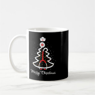 Caneca De Café Feliz Natal Stethoscope Enfermeira Árvore de Nata