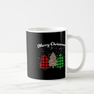 Caneca De Café Feliz Natal Tree Buffalo Xadrez Xmas Family Mat