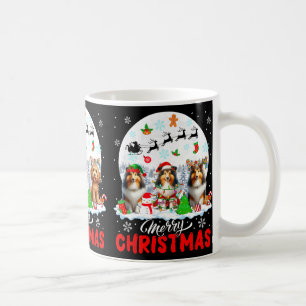 Caneca De Café Feliz Natal Três Papais noeis Elf Reindeer Sproodl