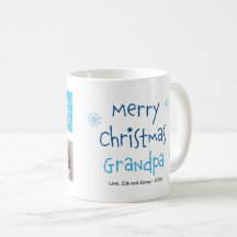 Feliz Natal Vovô 2 Foto Personalizada Mug