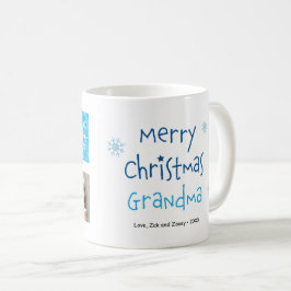Caneca De Café Feliz Natal Vovó 2 Fotografia Personalizada Mug