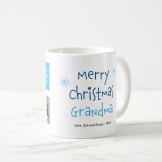 Caneca De Café Feliz Natal Vovó 2 Fotografia Personalizada Mug