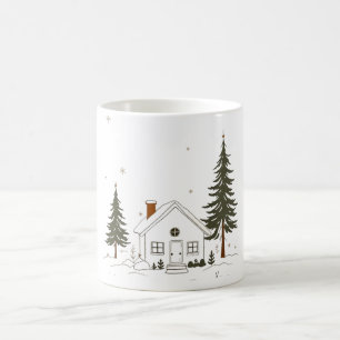 Caneca De Café Feliz Natal Winter Wonderland Mug.