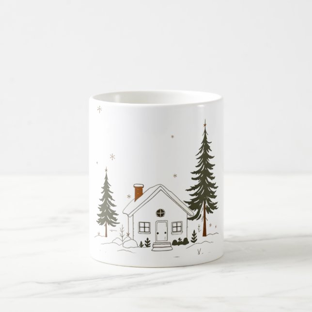 Caneca De Café Feliz Natal Winter Wonderland Mug. (Centro)