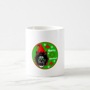 Caneca De Café Feliz Natal Zombie Verde Estilo 3