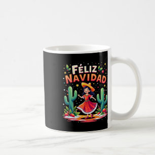 Caneca De Café Feliz Navidad 2025 Feliz Natal Mexicano Espanhol