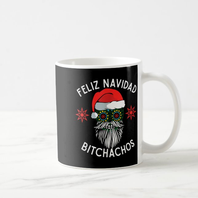 Caneca De Café Feliz Navidad Achos Funny Spanish Merry Christmas  (Direita)