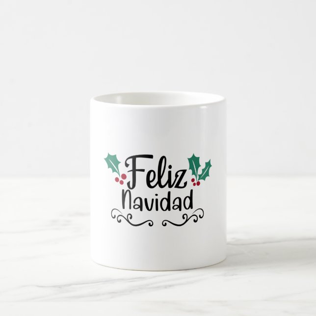 Caneca De Café Feliz Navidad Felry Natal (Centro)