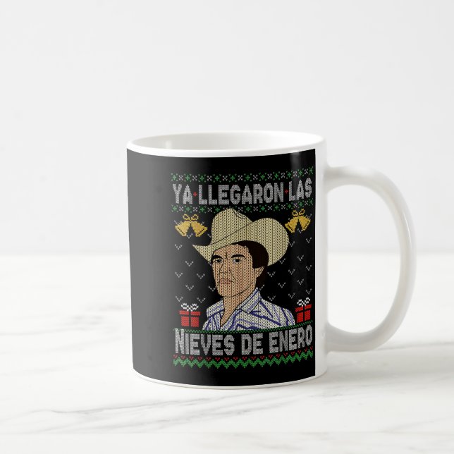 Caneca De Café Feliz Navidad Spanish Las Nieves De Enero El Del C (Direita)