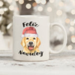 Caneca De Café Feliz Navidog Christmas Dog<br><div class="desc">Enjoy your coffee in an extra puppy love way this holiday season with this beautiful dog theme mug!</div>